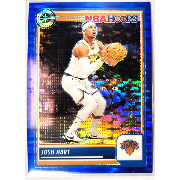 2023-24 NBA Hoops Premium Stock JOSH HART #262 Blue Pulsar Prizm 35/75 - Picture 1 of 2
